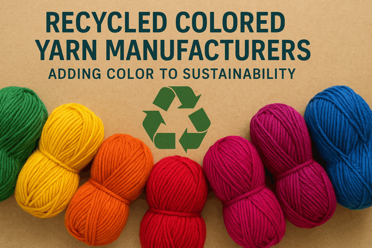 Recycled Colored Yarn Manufacturers: Adding Color to Sustainability