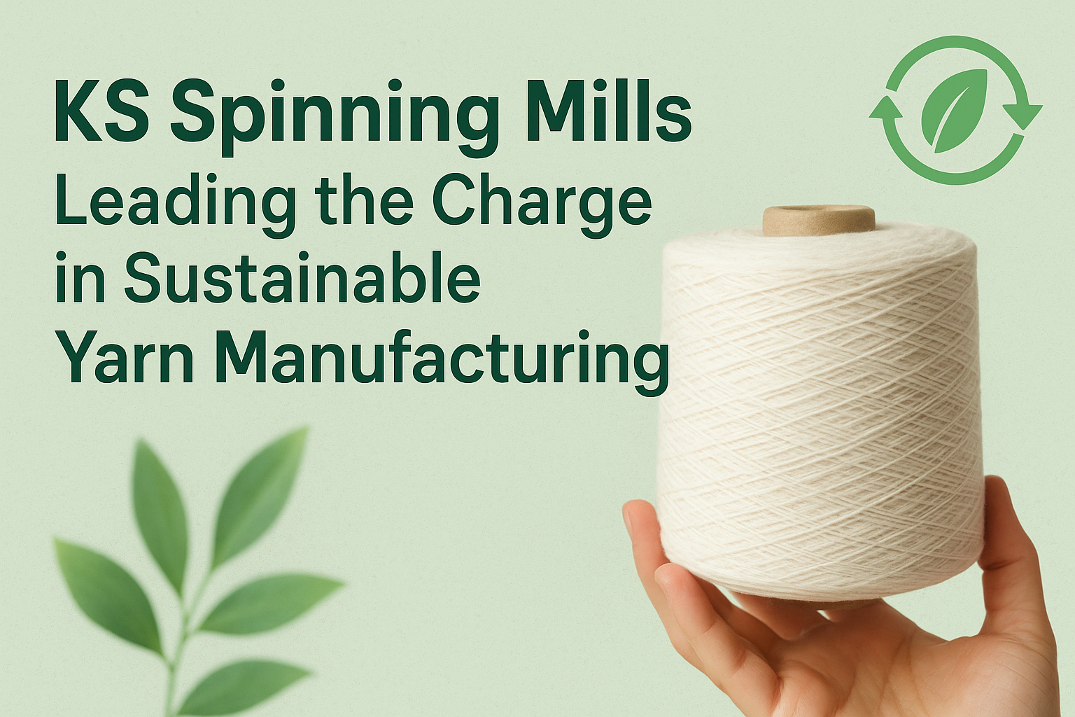 KS Spinning Mills: Leading the Charge in Sustainable Yarn Manufacturing