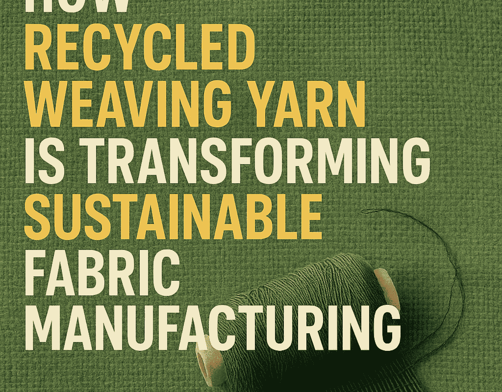 How Recycled Weaving Yarn Is Transforming Sustainable Fabric Manufacturing