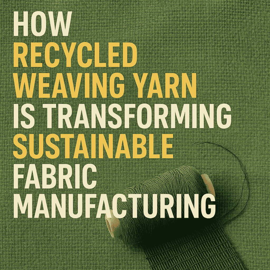 How Recycled Weaving Yarn Is Transforming Sustainable Fabric Manufacturing
