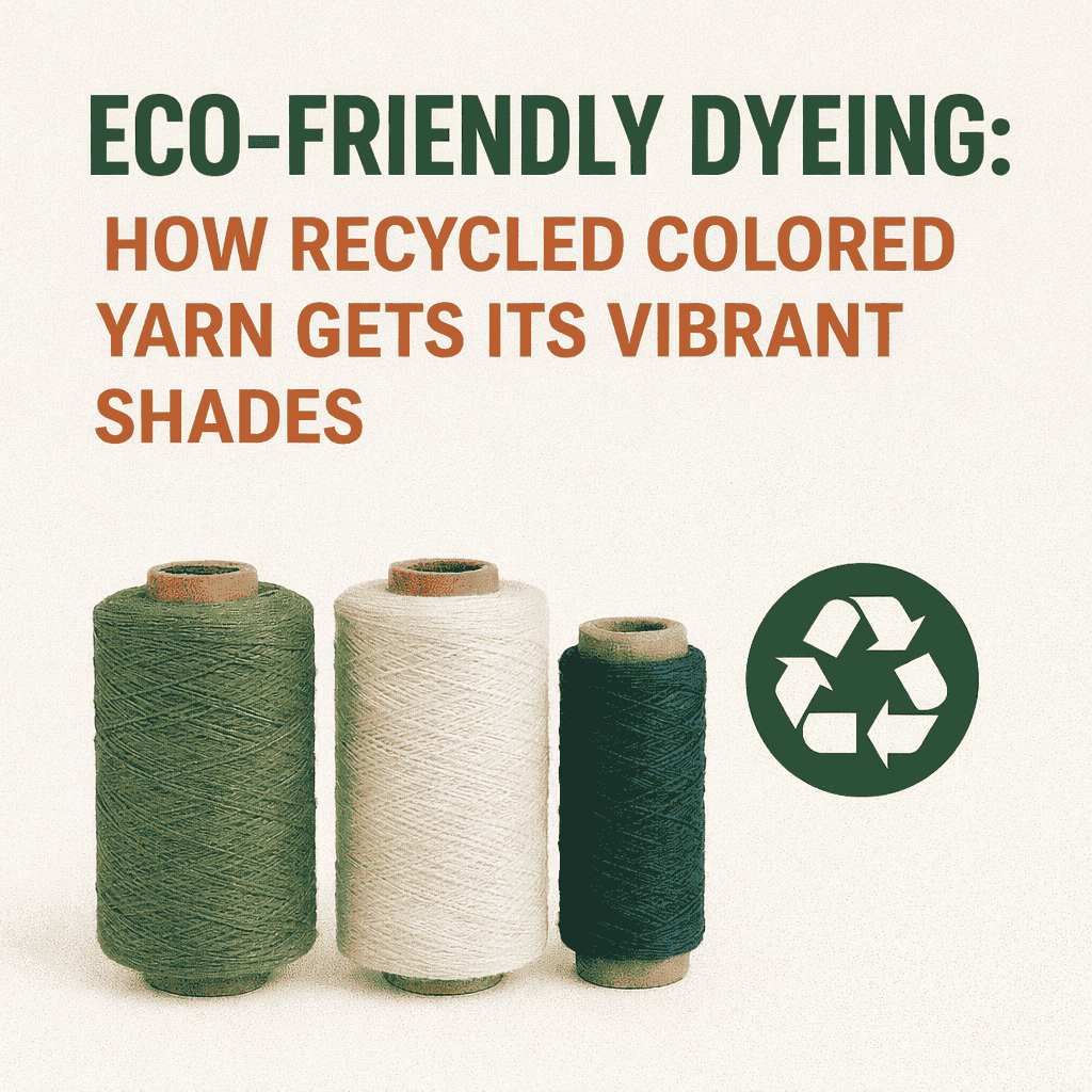 Eco-Friendly Dyeing: How Recycled Colored Yarn Gets Its Vibrant Shades