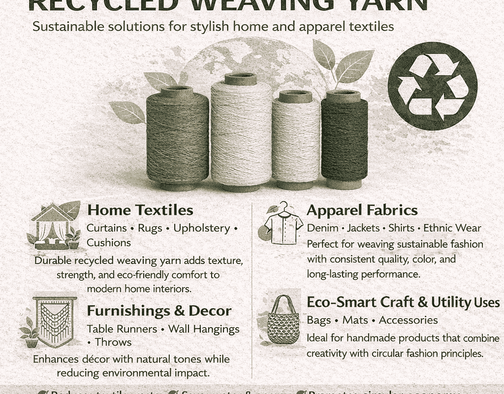 Creative Uses for Recycled Weaving Yarn in Home and Apparel Textiles
