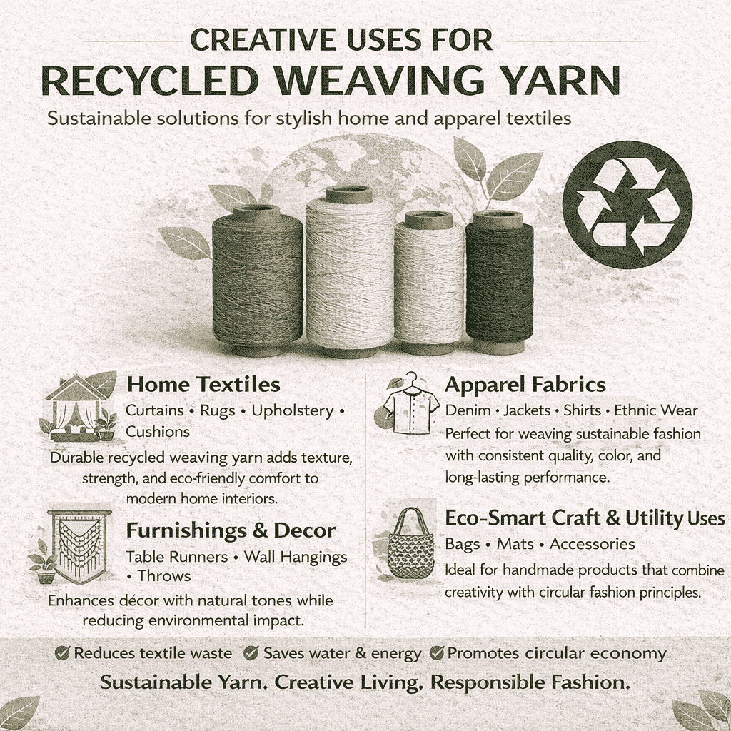 Creative Uses for Recycled Weaving Yarn in Home and Apparel Textiles