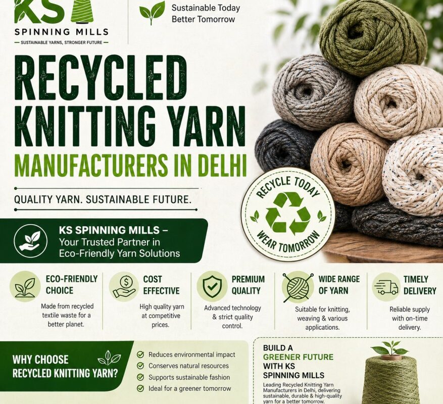 Recycled Knitting Yarn Manufacturers in Delhi – Why KS Spinning Mills is a Trusted Name